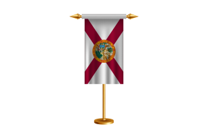 佛罗里达礼仪旗帜矢量免费