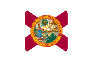 佛罗里达国旗方形圆形