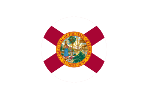 佛罗里达旗帜矢量免费下载