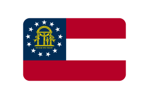 佐治亚州国旗三角形圆形
