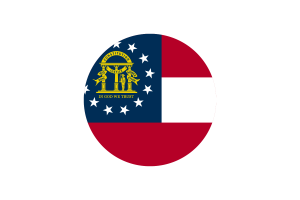 佐治亚州旗帜矢量免费下载