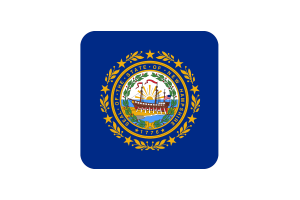 新罕布什尔州国旗方形圆形