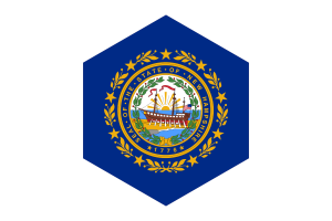 新罕布什尔州国旗六边形