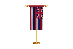 夏威夷礼仪旗帜矢量免费