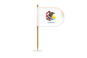 伊利诺伊州旗帜桌旗