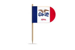 爱荷华州旗帜桌旗