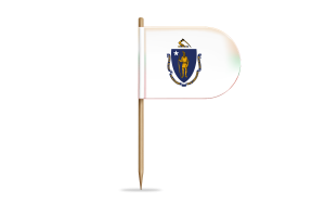 马萨诸塞州国旗桌旗