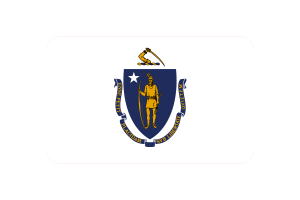 马萨诸塞州国旗三角形圆形