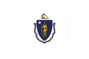 马萨诸塞州国旗六边形