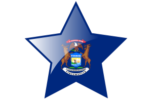 密歇根州国旗星图标