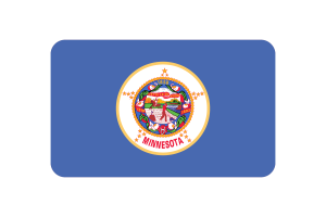 明尼苏达州国旗三角形圆形