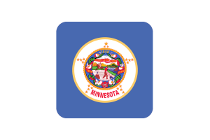 明尼苏达州国旗方形圆形