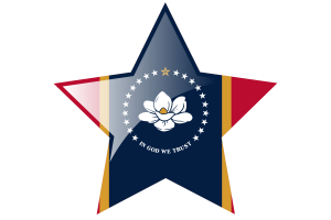 密西西比州国旗星图标