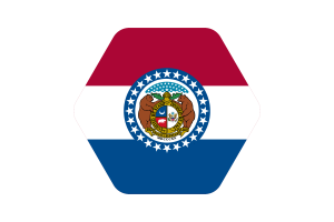 密苏里州国旗矢量插图