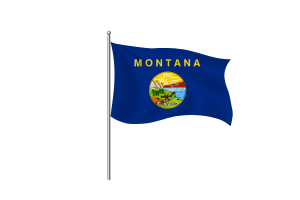 蒙大拿州旗帜剪贴画