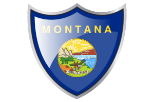 盾牌与蒙大拿州国旗