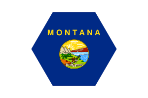 蒙大拿州国旗矢量免费 |SVG 和 PNG