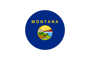蒙大拿州旗帜矢量免费下载