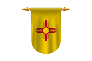 新墨西哥州国旗标志矢量图像