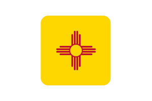 新墨西哥州国旗方形圆形