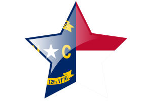 北卡罗来纳州国旗星图标