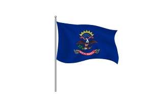北达科他州国旗符号