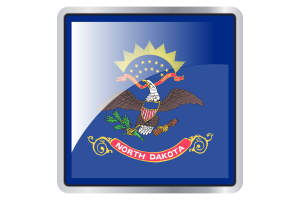 北达科他州国旗广场图标