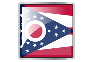俄亥俄州旗帜广场图标