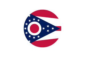 俄亥俄州旗帜矢量免费下载