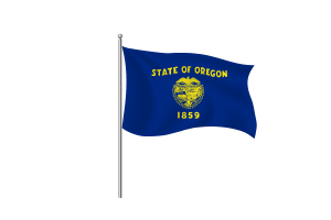 俄勒冈州旗帜符号