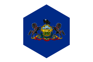 宾夕法尼亚州国旗六边形