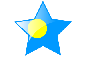帕劳国旗星图标