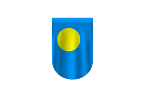 帕劳国旗矢量免费下载 （SVG，PNG）