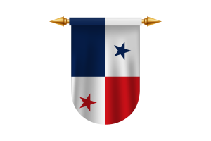 巴拿马国旗标志矢量图像