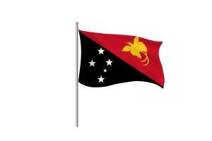 巴布亚新几内亚国旗剪贴画