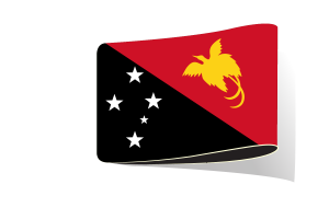 巴布亚新几内亚国旗插图剪贴画