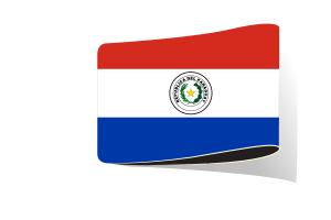 巴拉圭国旗插图剪贴画