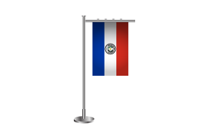 3d 巴拉圭站立旗