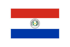 巴拉圭国旗三角形矢量插图