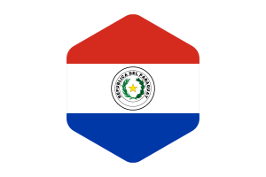 巴拉圭国旗圆形六边形