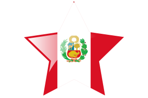 秘鲁国旗星图标