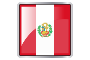 秘鲁国旗广场图标