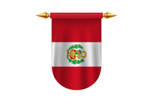 秘鲁国旗矢量图像