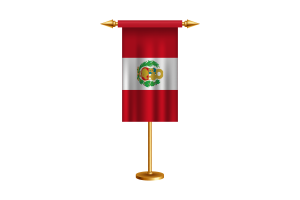 秘鲁礼仪旗帜矢量免费