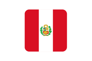 秘鲁国旗方形圆形