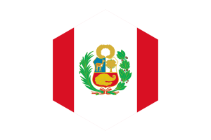 秘鲁国旗六边形