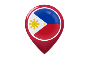 菲律宾国旗地图图钉图标