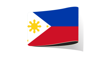 菲律宾国旗插图剪贴画
