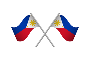 菲律宾国旗徽章矢量免费