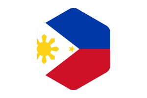 菲律宾国旗圆形六边形